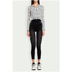 Vaquero skinny fit 7/8 Negro