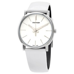 CALVIN KLEINPosh Quartz White Dial Ladies Watch