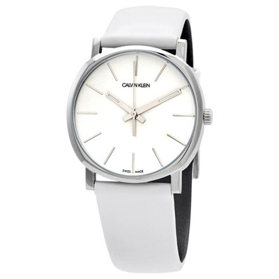 CALVIN KLEINPosh Quartz White Dial Ladies Watch