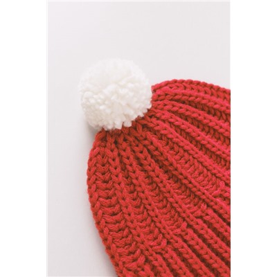 Gorro tipo beanie rojo