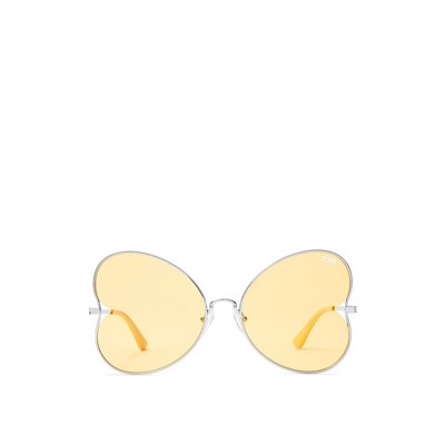 PINK Oversized Butterfly Heart Sunglasses