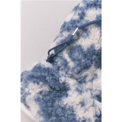 Manoplas borreguito print azul