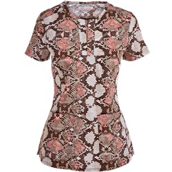 koi Stretch Scrubs Anaconda Print Top