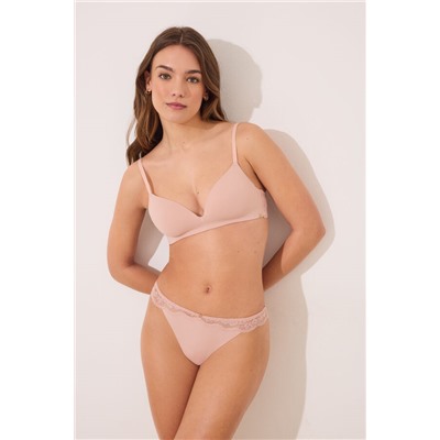 LOVELY Sujetador triangular relleno rosa