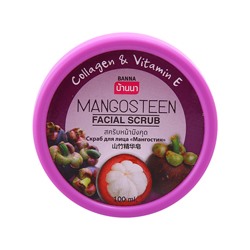 Скраб для лица с мангостином Banna 100 gr/ Banna Mangosteen Facial scrub 100 gr