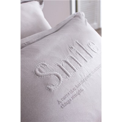 Bobigny Çift Kişilik Pamuklu SuperSoft Comforter Set - Gri