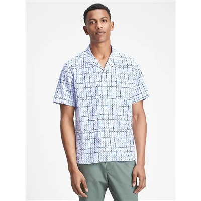 Print Button-Front Shirt