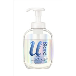 Kao Biore U Мыло-пенка для душа Foaming Body Wash Рure Сurtain аромат кристальной свежести, бутылка с пенообразователем 540 мл