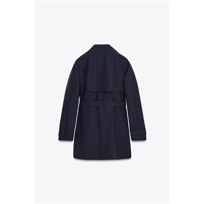 SEMI-LONG TRENCH COAT WITH BELT