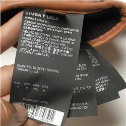 BIMB*A Y LOL*A женские кожаные перчатки,  экспорт. Цена на оф сайте 135 и 160