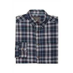 Camisa Azul marino y marrón