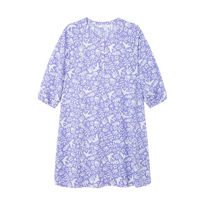 Camisola viscosa lila estampado