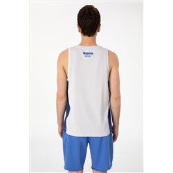 Erkek Regular Fit Bisiklet Yaka Açık Gri Tişört