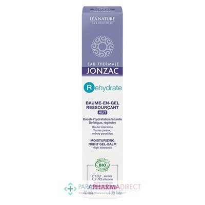 Eau Thermale Jonzac - Rehydrate - Baume-en-Gel Ressourçant Nuit BIO 40ml