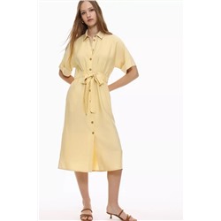 Belted midi dress