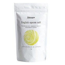 Соль для ванны "English epsom salt" с натуральным эфирным маслом лемонграсса, лимона и иланг-иланг