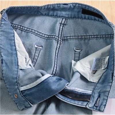Летние тонкие свободные прямые джинсы из хлопка Tencel с высокой талией MO&C*o ОРИГИНАЛ!