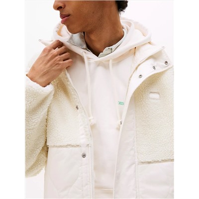 Tommy Jeans Mixed Media Teddy Jacket