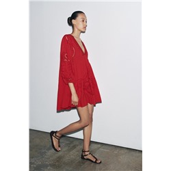 ZW COLLECTION EMBROIDERED SHORT DRESS