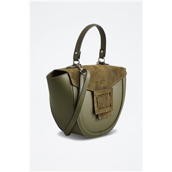 Bolso de piel Votti Verde botella