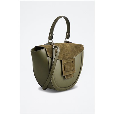 Bolso de piel Votti Verde botella