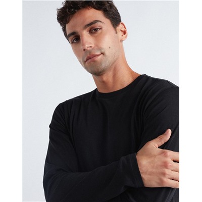 Long Sleeve T-shirt, Men, Black