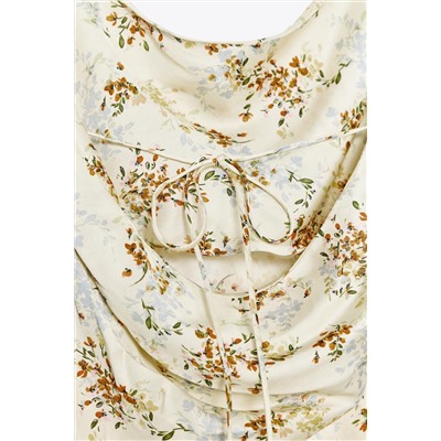 ZW COLLECTION PRINTED SATIN DRESS