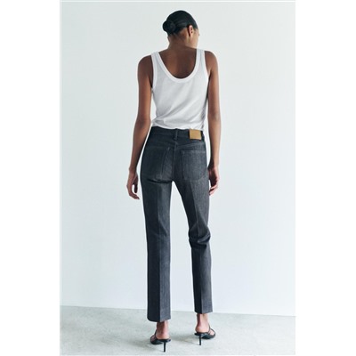ZW COLLECTION BOOTCUT HIGH-WAIST CROPPED JEANS