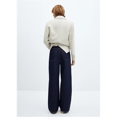 Jeans wideleg loose tiro bajo
