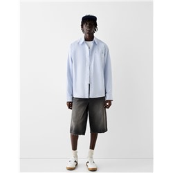 Boxy long sleeve Oxford shirt