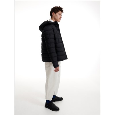 Steppjacke mit Kapuze