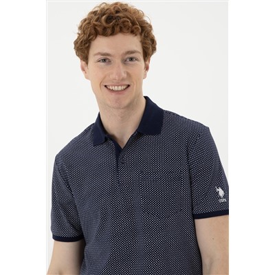 Erkek Regular Fit Polo Yaka Lacivert Tişört