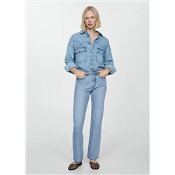 Jeans rectos tiro medio