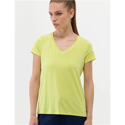 Yeşil Comfort Fit Basic Tişört