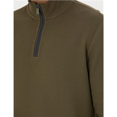 Haki Regular Fit Sweatshirt