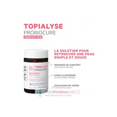 SVR Topialyse Probiocure Nourrish Peaux Sèches 30 gélules