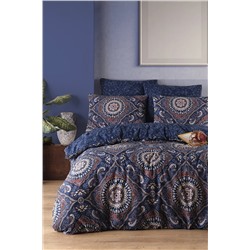 Ev & Ev Home Mature Nevresim Seti Çift Kişilik Varak Lacivert Ep-028727