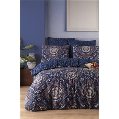 Ev & Ev Home Mature Nevresim Seti Çift Kişilik Varak Lacivert Ep-028727