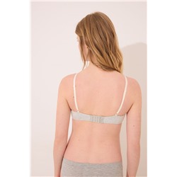 Sujetador CHARMING 'maternity' canalé gris