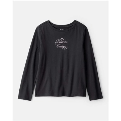 Girls Paris Long-Sleeve Graphic Tee - Ivory