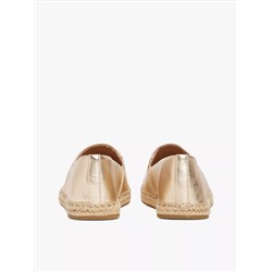 Metallic Leather Espadrille