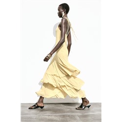 MIDI RUFFLE DRESS