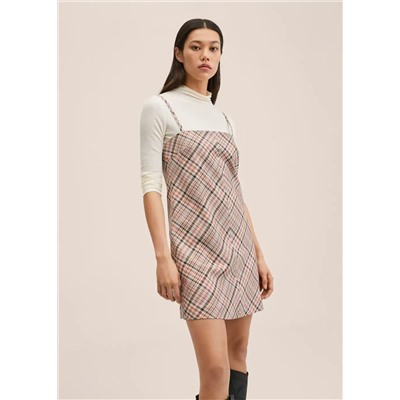 Vestido cuadro escocés -  Mujer | MANGO OUTLET España