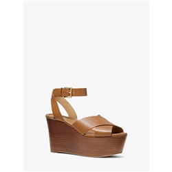 MICHAEL MICHAEL KORS Abbott Leather Wedge