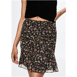 Falda lúrex volantes -  Mujer | MANGO OUTLET Melilla