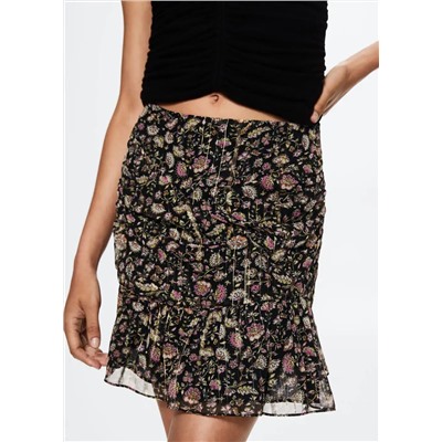 Falda lúrex volantes -  Mujer | MANGO OUTLET Melilla