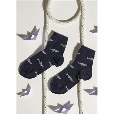 Kurze Socken mit Allover-Muster für Kinder