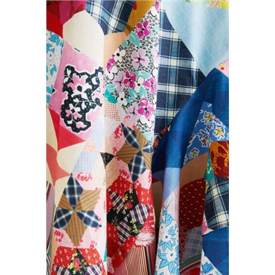 Falda asimétrica patchwork Johnson Hartig