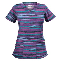 UA Knit Worthy Navy Scrub Top