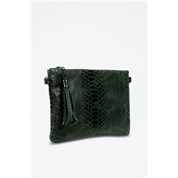 Bandolera de piel Ermine - Verde